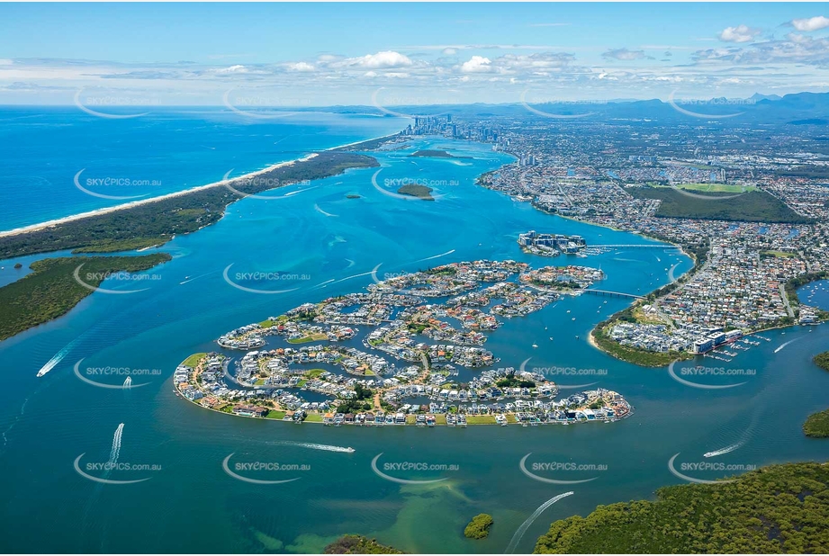 Aerial Photo Sovereign Islands QLD Aerial Photography