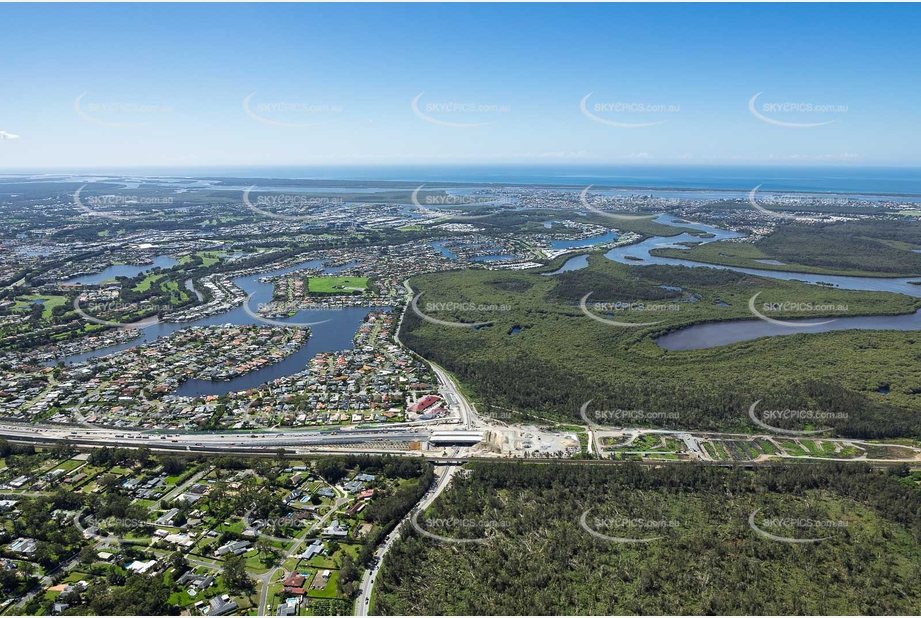 Aerial Photo Coomera Connector at Helensvale Road