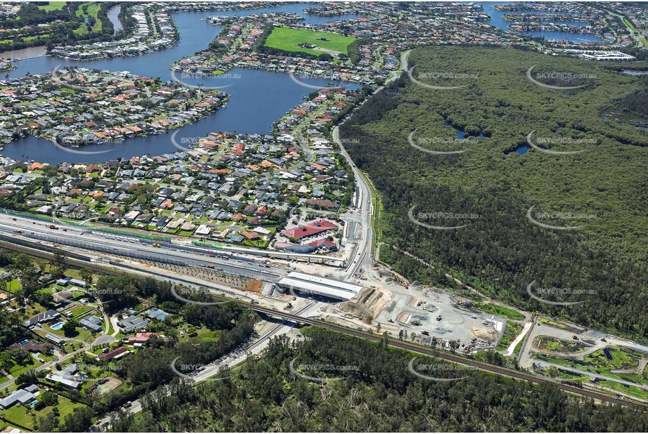 Aerial Photo Coomera Connector at Helensvale Road