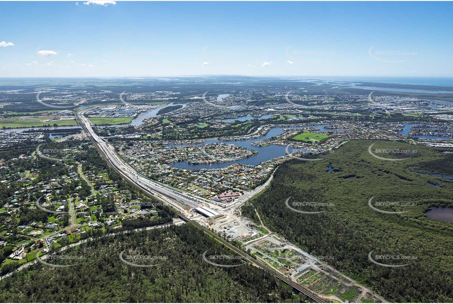 Aerial Photo Coomera Connector at Helensvale Road