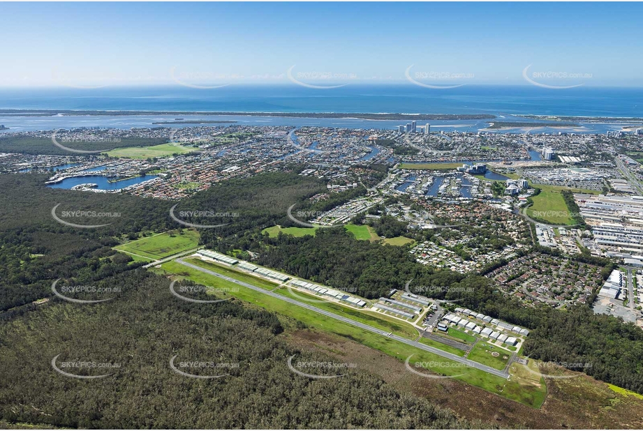 Aerial Photo Southport (Mason Field) Airfield Coombabah QLD Aerial Photography