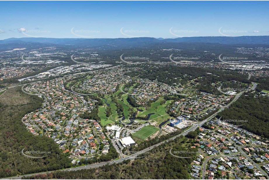 Aerial Photo Parkwood International Golf Course Gold Coast