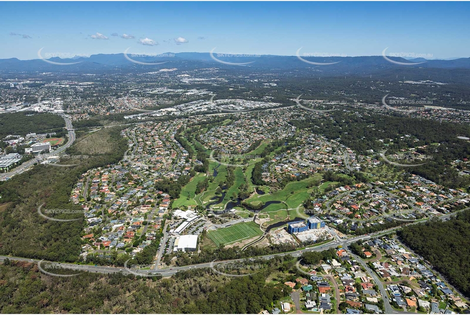 Aerial Photo Parkwood International Golf Course Gold Coast