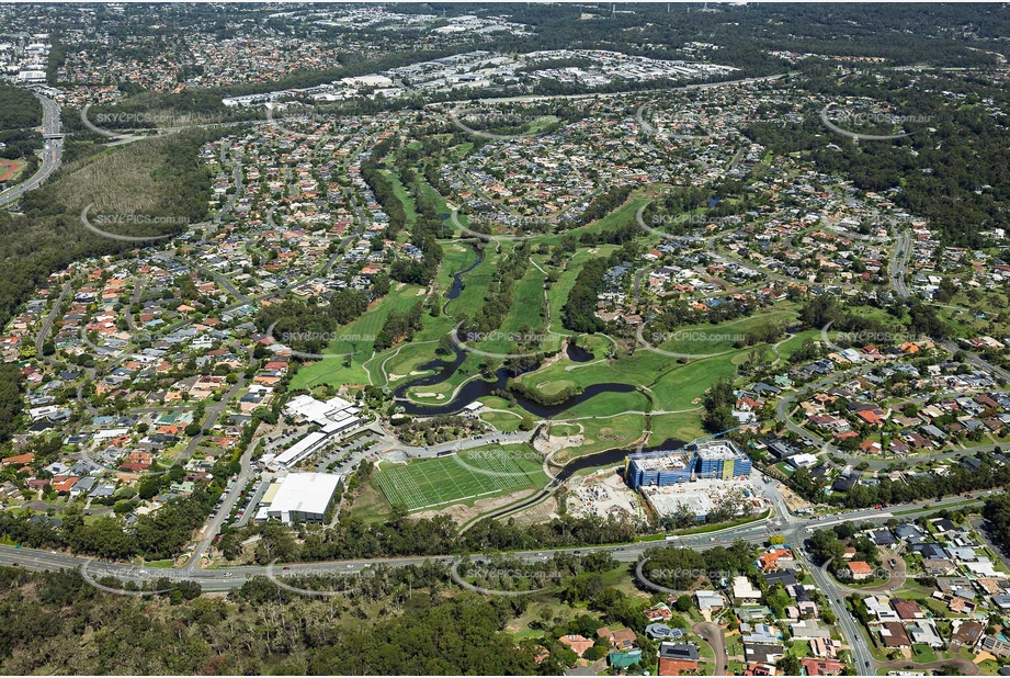 Aerial Photo Parkwood International Golf Course Gold Coast