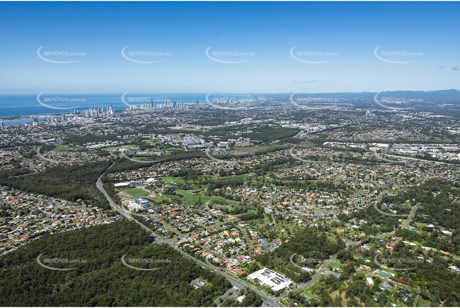 Aerial Photo Parkwood International Golf Course Gold Coast