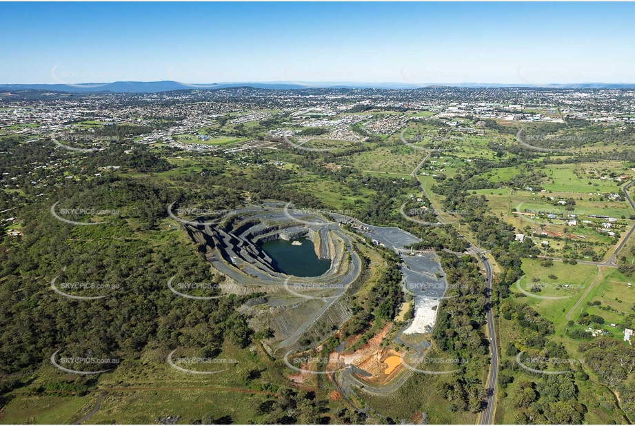 Aerial Photo Holcim Quarry Glenvale QLD Aerial Photography