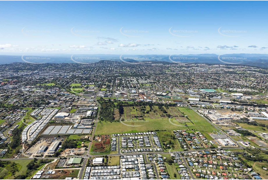 Aerial Photo Harristown QLD Aerial Photography