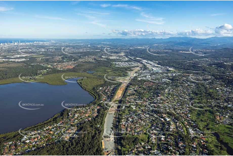 Coomera Connector Construction Helensvale QLD Aerial Photography