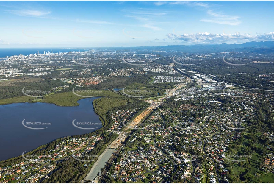 Coomera Connector Construction Helensvale QLD Aerial Photography