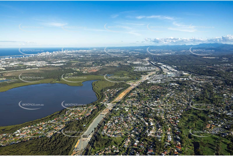 Coomera Connector Construction Helensvale QLD Aerial Photography
