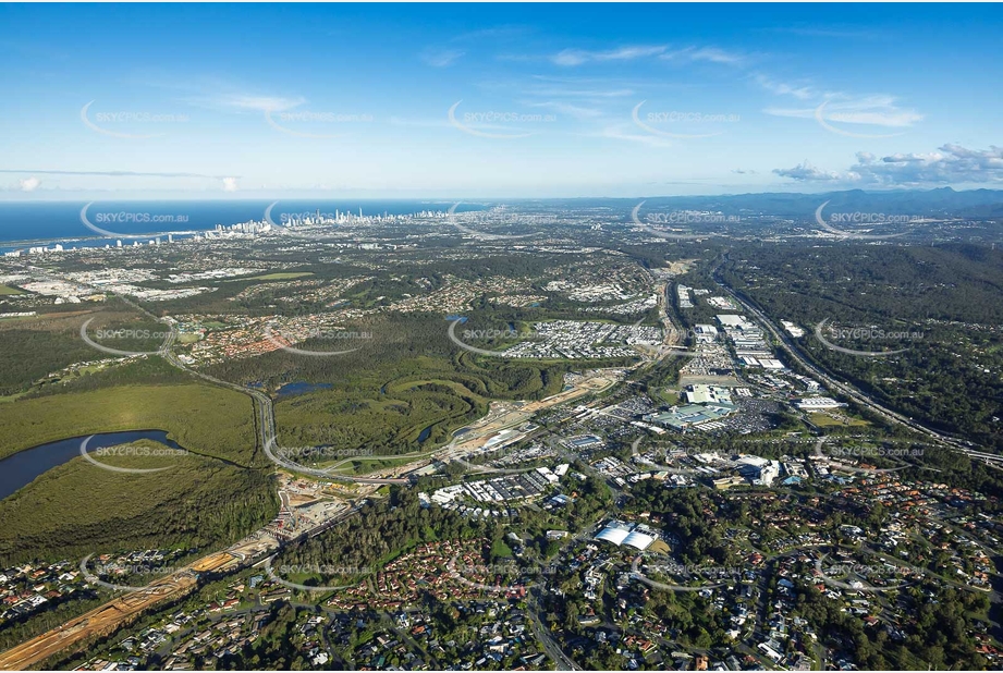 Coomera Connector Construction Helensvale QLD Aerial Photography