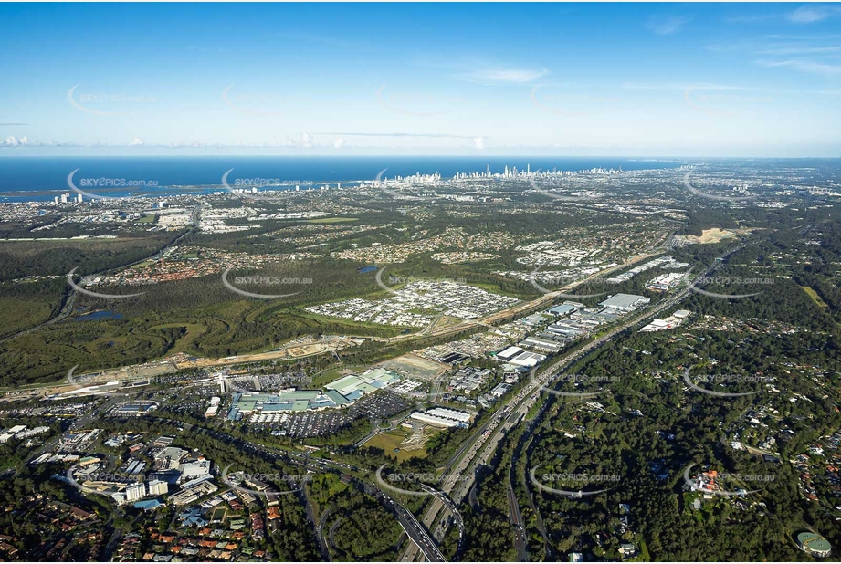 Coomera Connector Construction Helensvale QLD Aerial Photography