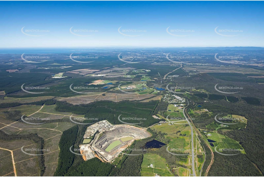 Aerial Photo Glass House Mountains QLD Aerial Photography