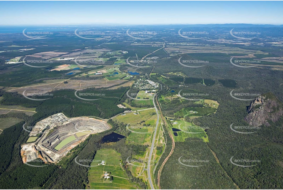 Aerial Photo Glass House Mountains QLD Aerial Photography