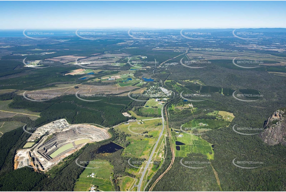 Aerial Photo Glass House Mountains QLD Aerial Photography