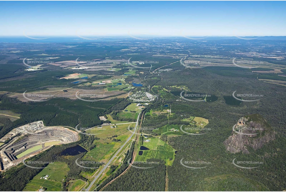 Aerial Photo Glass House Mountains QLD Aerial Photography