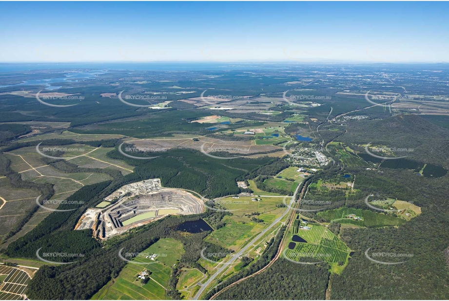 Aerial Photo Glass House Mountains QLD Aerial Photography