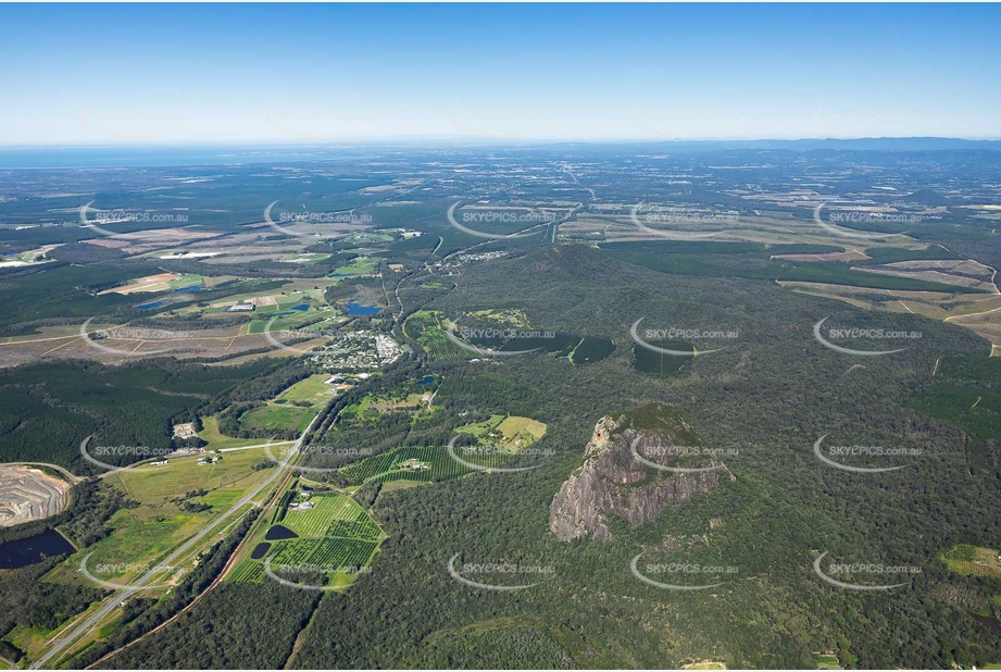 Aerial Photo Glass House Mountains QLD Aerial Photography