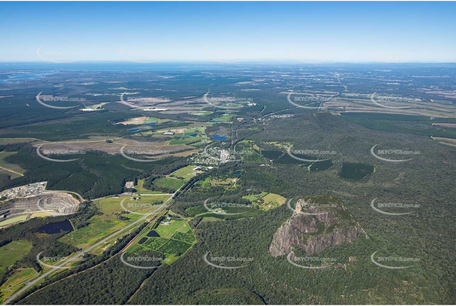 Aerial Photo Glass House Mountains QLD Aerial Photography