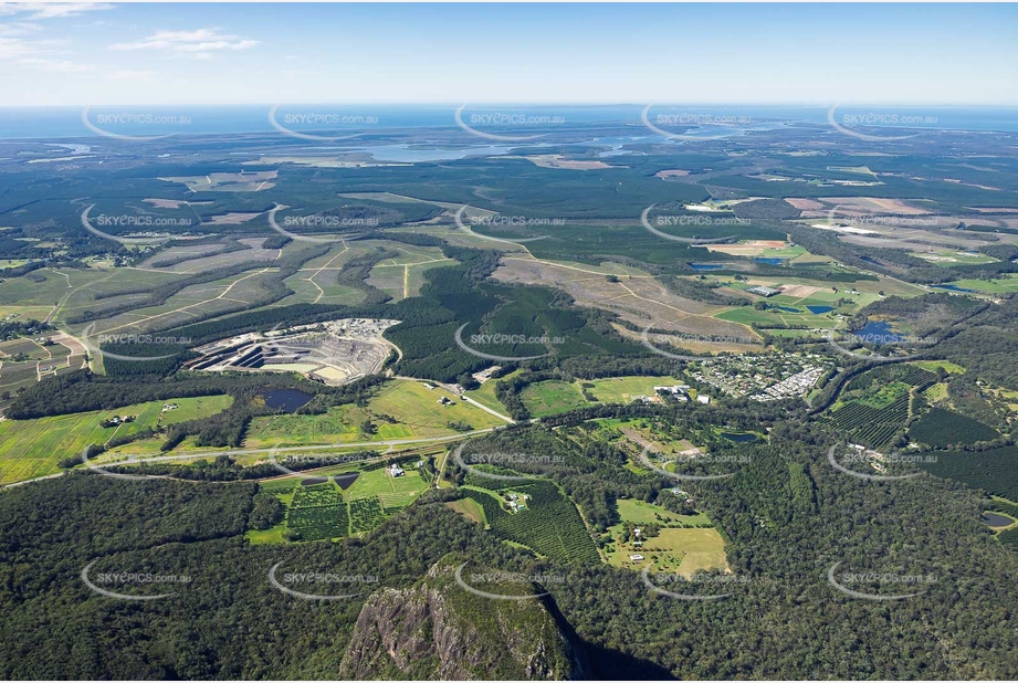 Aerial Photo Glass House Mountains QLD Aerial Photography