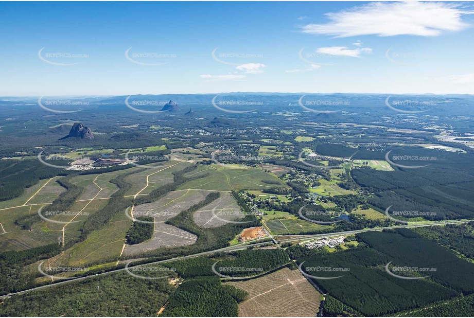 Aerial Photo Glass House Mountains QLD Aerial Photography