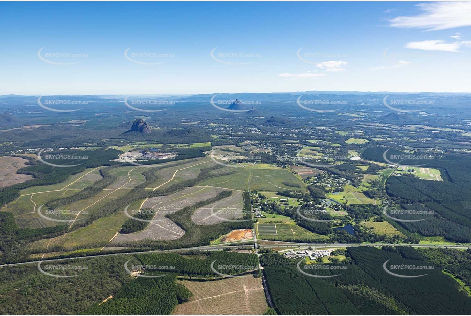 Aerial Photo Glass House Mountains QLD Aerial Photography