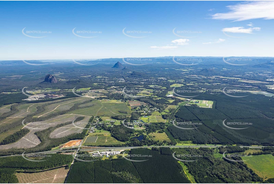 Aerial Photo Glass House Mountains QLD Aerial Photography