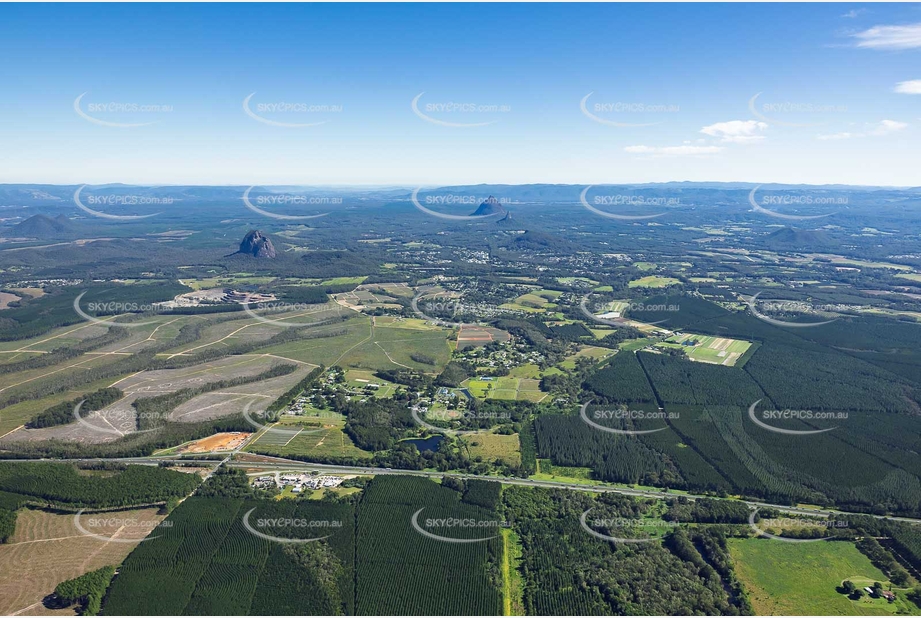 Aerial Photo Glass House Mountains QLD Aerial Photography