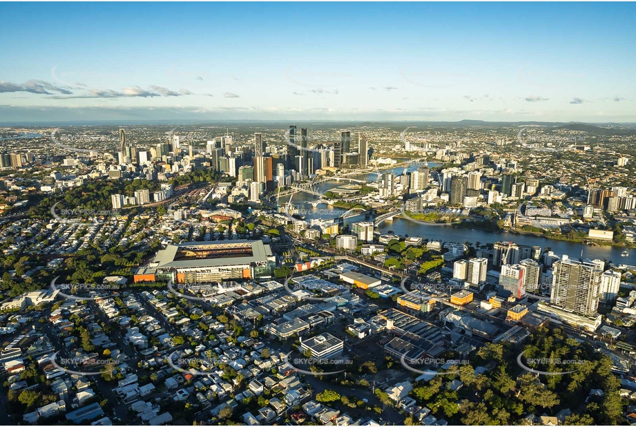 Sunset Aerial Photo Milton QLD Aerial Photography
