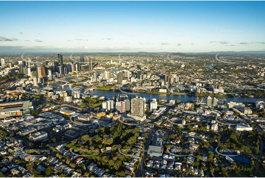 Sunset Aerial Photo Milton QLD Aerial Photography
