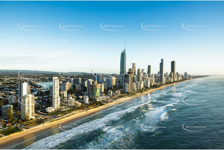 Sunrise Aerial Photo Surfers Paradise QLD Aerial Photography