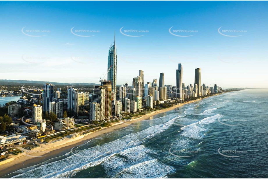 Sunrise Aerial Photo Surfers Paradise QLD Aerial Photography