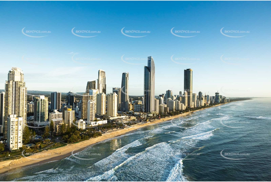 Sunrise Aerial Photo Surfers Paradise QLD Aerial Photography