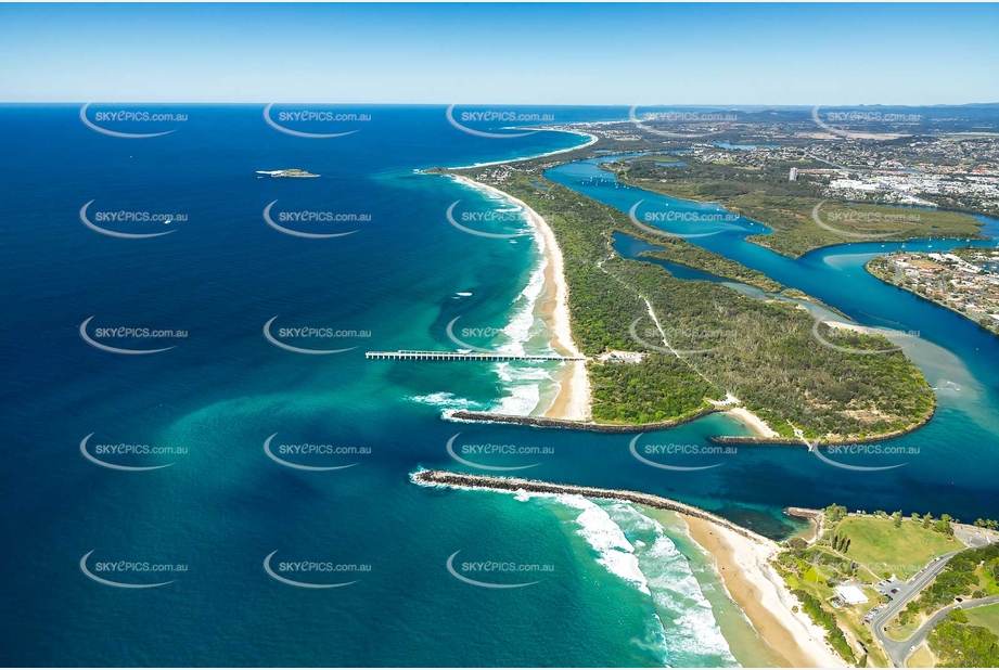 Aerial Photo Tweed River Entrance & Sand Bar