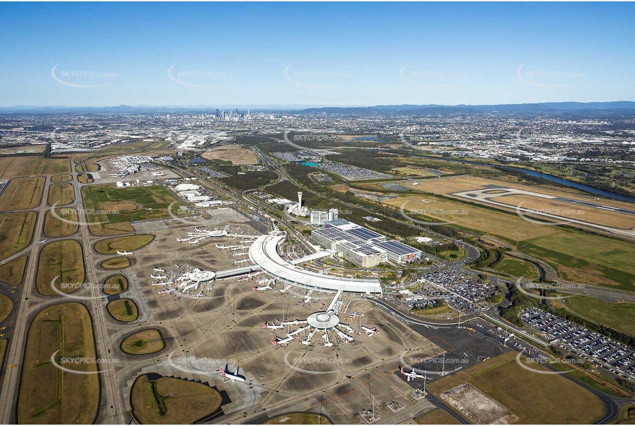 Domestic Terminal at Brisbane Airport QLD Aerial Photography
