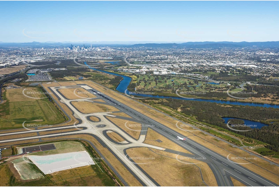 Second Runway Brisbane Airport QLD Aerial Photography