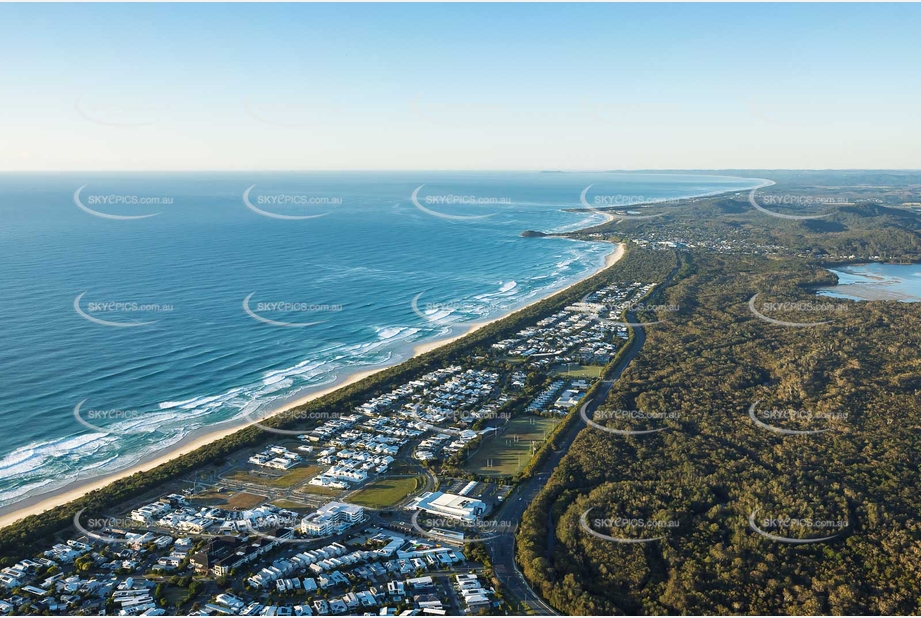 Sunrise Aerial Photo Casuarina NSW Aerial Photography