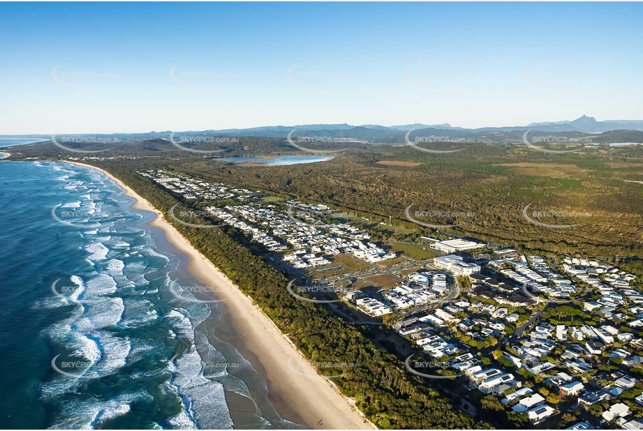 Sunrise Aerial Photo Casuarina NSW Aerial Photography