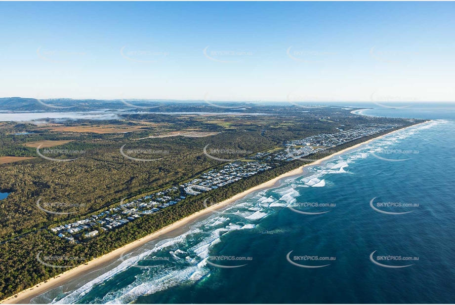 Sunrise Aerial Photo Casuarina NSW Aerial Photography