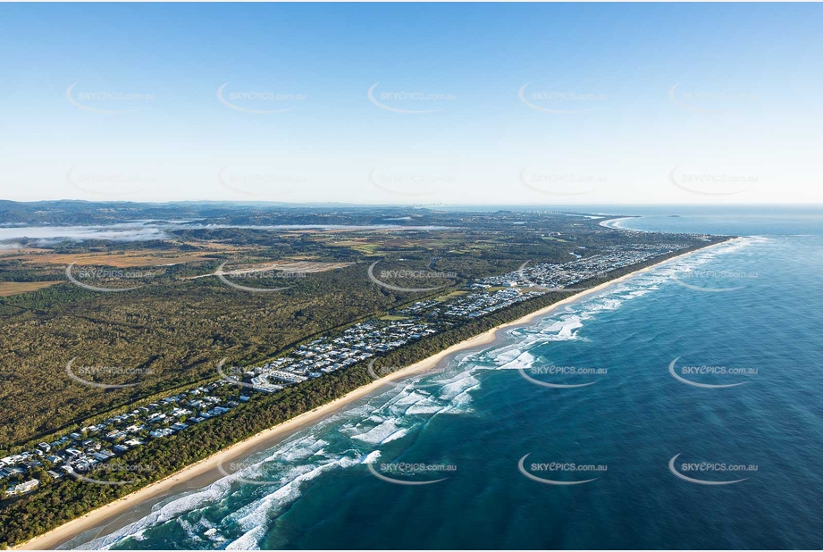 Sunrise Aerial Photo Casuarina NSW Aerial Photography