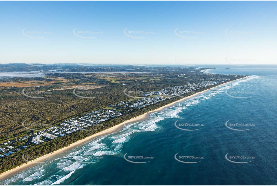 Sunrise Aerial Photo Casuarina NSW Aerial Photography