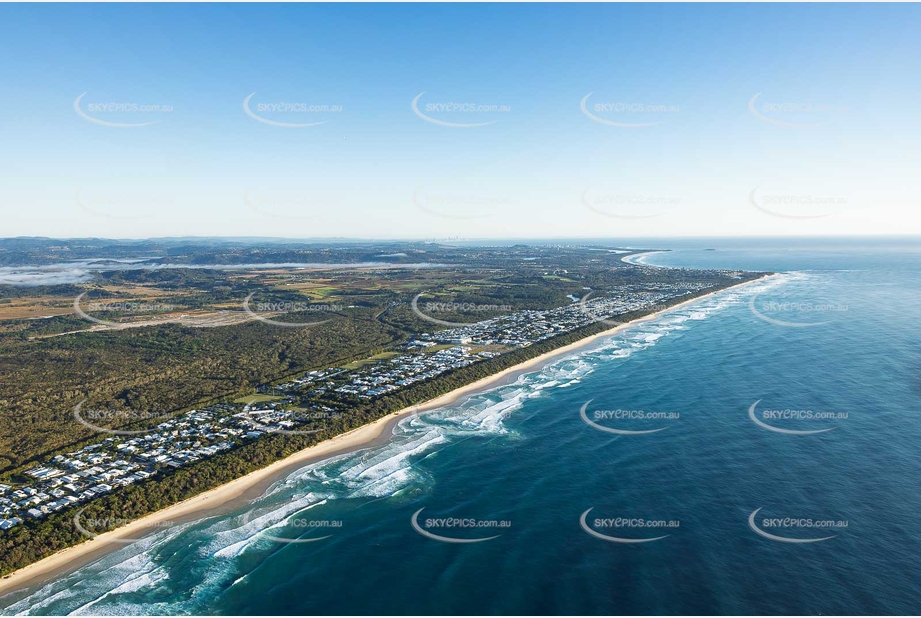Sunrise Aerial Photo Casuarina NSW Aerial Photography