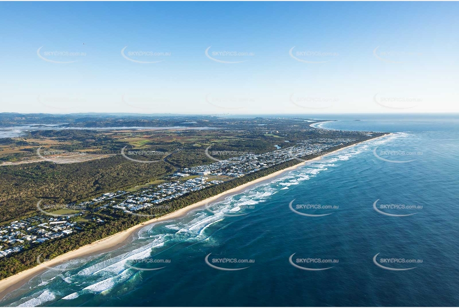 Sunrise Aerial Photo Casuarina NSW Aerial Photography