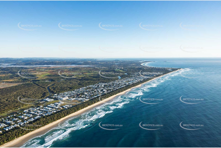 Sunrise Aerial Photo Casuarina NSW Aerial Photography