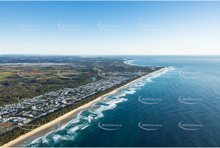Sunrise Aerial Photo Casuarina NSW Aerial Photography