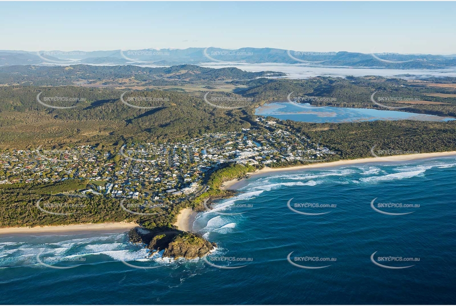 Sunrise Aerial Photo Bogangar NSW Aerial Photography