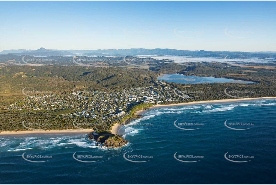 Sunrise Aerial Photo Bogangar NSW Aerial Photography