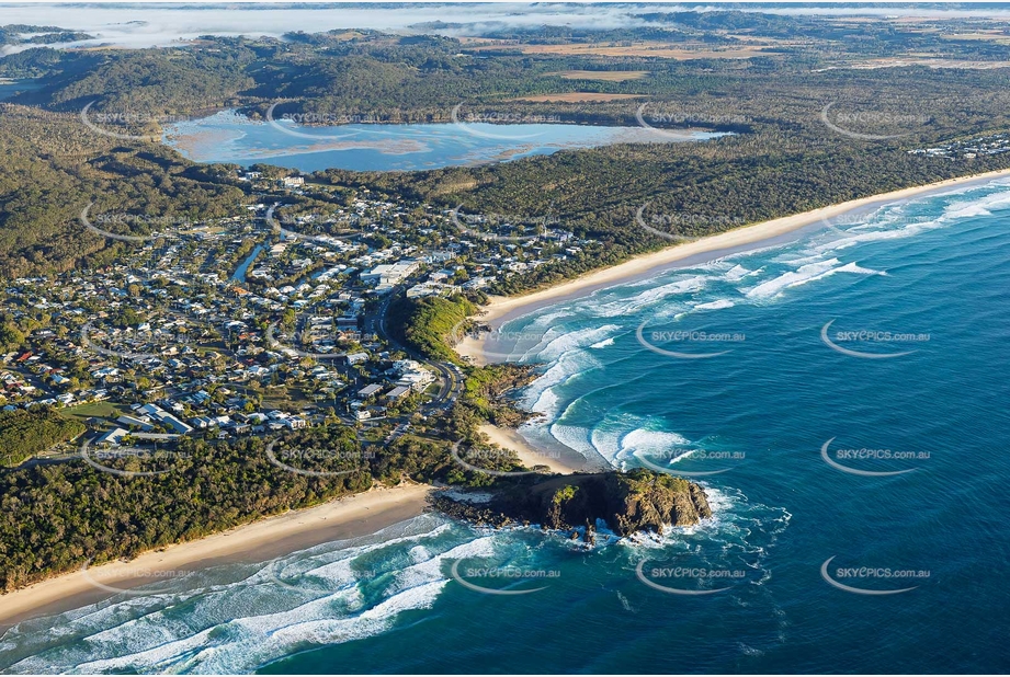 Sunrise Aerial Photo Cabarita Beach NSW Aerial Photography