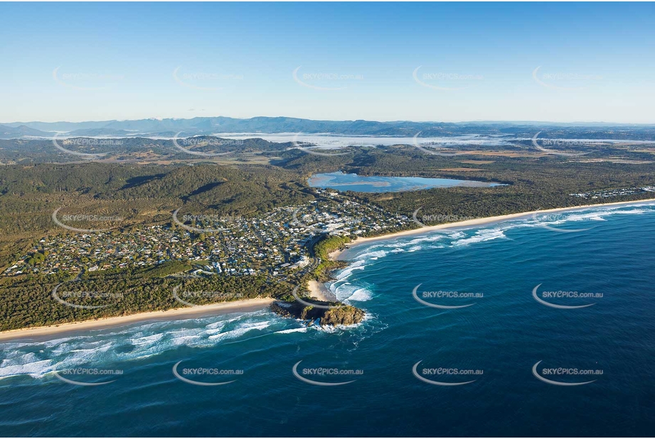 Sunrise Aerial Photo Cabarita Beach NSW Aerial Photography