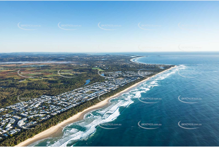Sunrise Aerial Photo Kingscliff NSW Aerial Photography